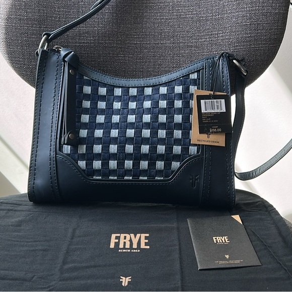 Frye Navy and Recycled Denim Women's Bag - Picture 2 of 7